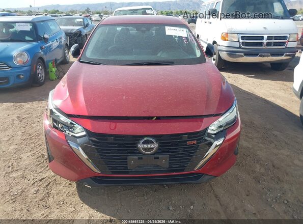 3N1AB8DV6SY294082 2025 NISSAN SENTRA Burgundy Вид спереду