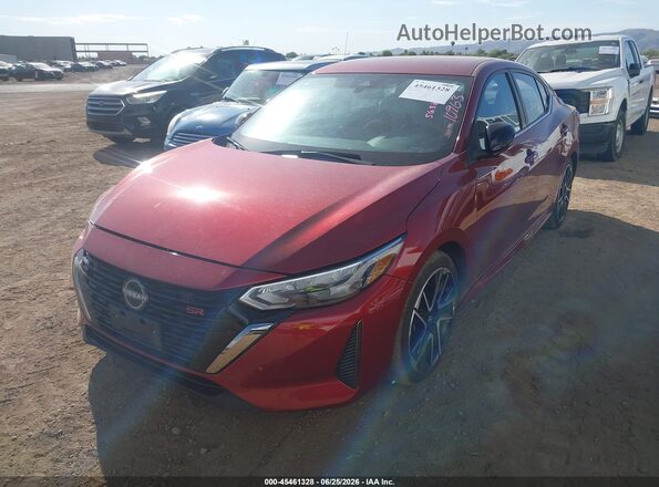 3N1AB8DV6SY294082 2025 NISSAN SENTRA Burgundy Передня ліва чверть