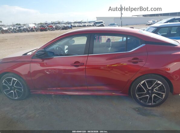 3N1AB8DV6SY294082 2025 NISSAN SENTRA Burgundy Панорамний вид салону 360°