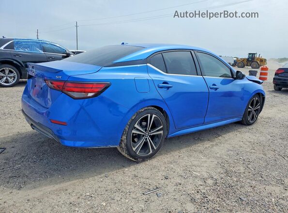 3N1AB8DV7LY212443 2020 NISSAN SENTRA Blue Rear right