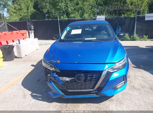 3N1AB8DV7PY271613 2023 NISSAN SENTRA Blue Սարքավորումների վահանակի տեսք