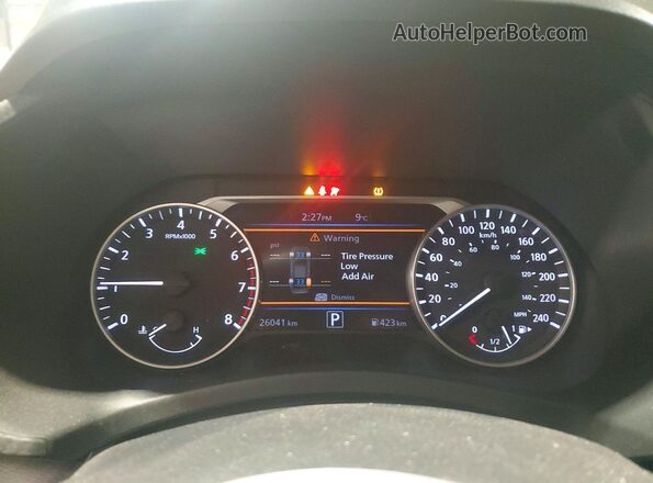 3N1AB8DV7SY225417 2025 NISSAN SENTRA Черный Вид щитка приборов