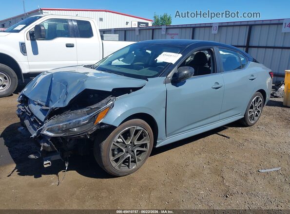 3N1AB8DV7SY416609 2025 NISSAN SENTRA Blue Առջևի ձախ երեք քառորդ տեսարան