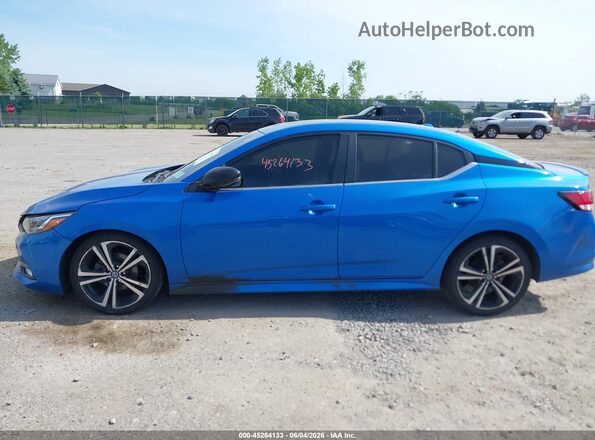 3N1AB8DV8MY279988 2021 NISSAN SENTRA Blue სალონის 360-გრადუსიანი ხედი