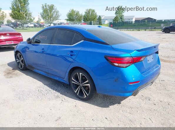 3N1AB8DV8MY279988 2021 NISSAN SENTRA Blue უკანა მარცხენა