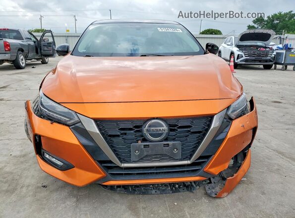 3N1AB8DV8MY287492 2021 NISSAN SENTRA Orange Widok z przodu