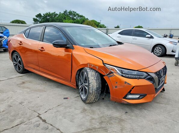 3N1AB8DV8MY287492 2021 NISSAN SENTRA Orange Przód prawy