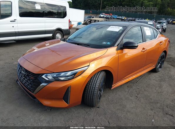 3N1AB8DV8RY307408 2024 NISSAN SENTRA Orange Vista tres cuartos delantera izquierda