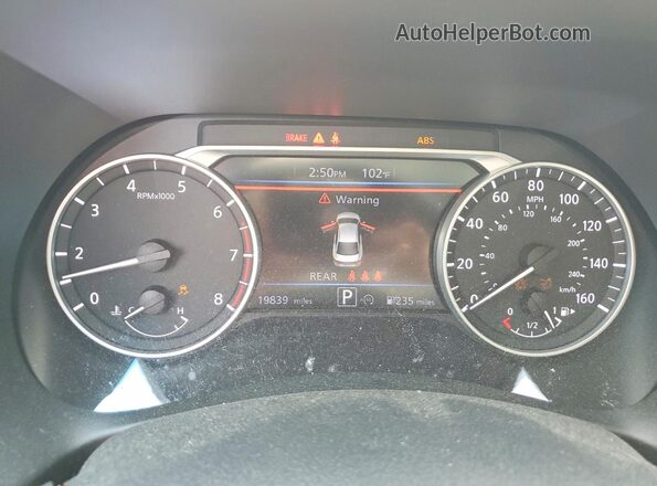 3N1AB8DV8RY330266 2024 NISSAN SENTRA Blue Instrument cluster view