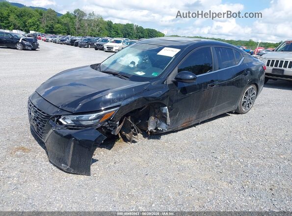 3N1AB8DV8SY340382 2025 NISSAN SENTRA Черный Передняя левая четверть