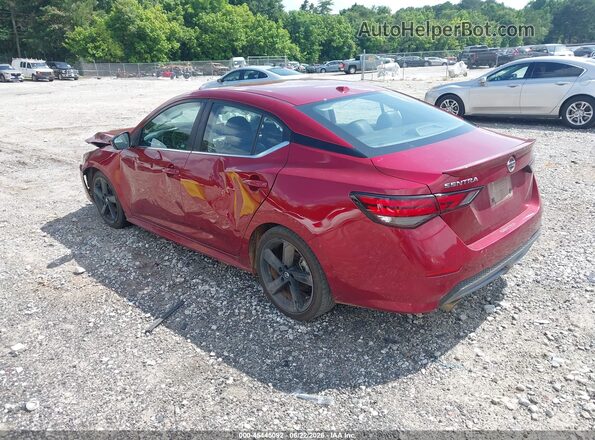 3N1AB8DV9MY287369 2021 NISSAN SENTRA Red Trasero izquierdo