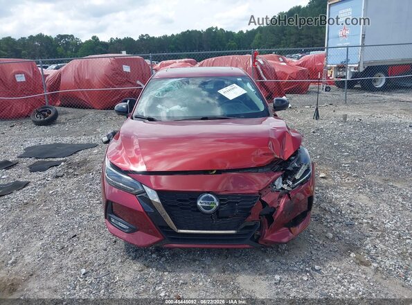 3N1AB8DV9MY287369 2021 NISSAN SENTRA Red Vista del cuadro de instrumentos