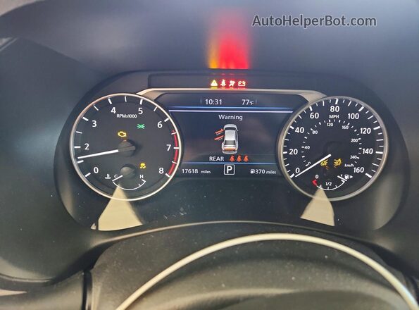 3N1AB8DV9RY353376 2024 NISSAN SENTRA Blue Instrument cluster view