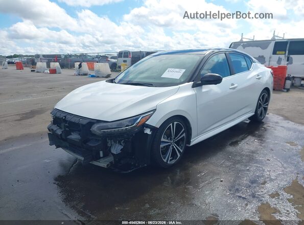 3N1AB8DVXLY279666 2020 NISSAN SENTRA White წინა მარცხენა ხედი სამი მეოთხედიდან