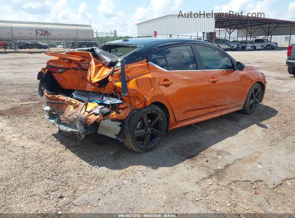 3N1AB8DVXRY238026 2024 NISSAN SENTRA Оранжевый Задняя правая четверть