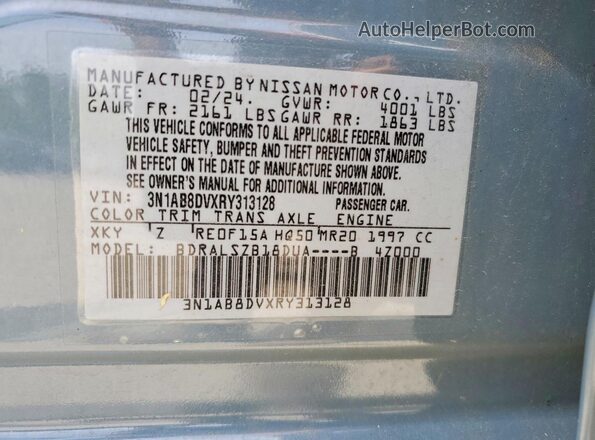 3N1AB8DVXRY313128 2024 NISSAN SENTRA Gray 