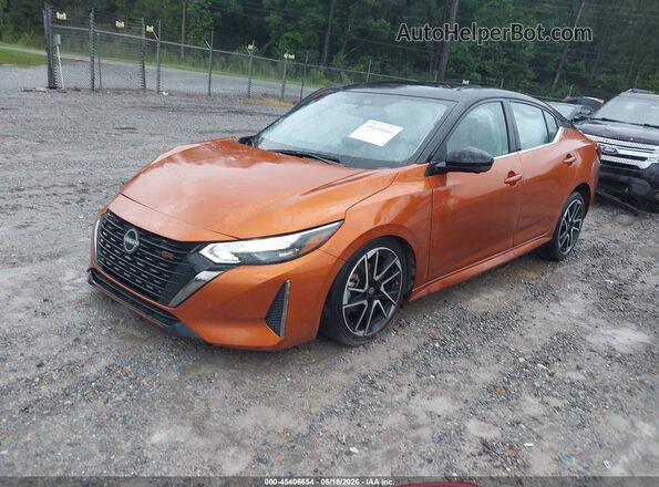 3N1AB8DVXRY358201 2024 NISSAN SENTRA Orange Առջևի ձախ երեք քառորդ տեսարան