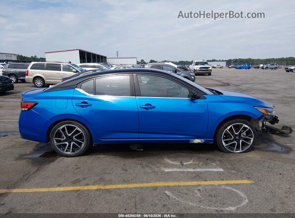 3N1AB8DVXRY384023 2024 NISSAN SENTRA Blue Widok wnętrza 360 stopni
