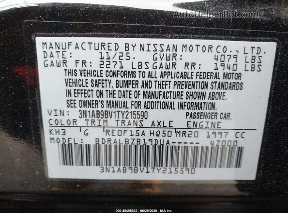3N1AB9BV1TY215590 2026 NISSAN SENTRA Black Вид підкапотного простору