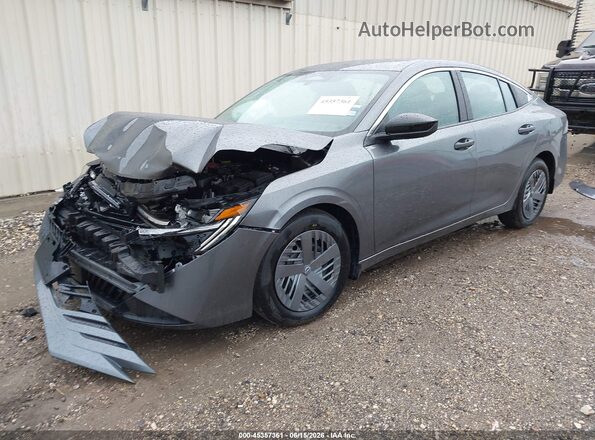 3N1AB9BV3TY277301 2026 NISSAN SENTRA Gray Առջևի ձախ երեք քառորդ տեսարան
