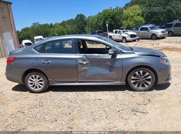 3N1CB7AP3JY214714 2018 NISSAN SENTRA Gray Widok zestawu wskaźników