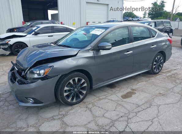 3N1CB7AP5JY203973 2018 NISSAN SENTRA Серый Передняя левая четверть