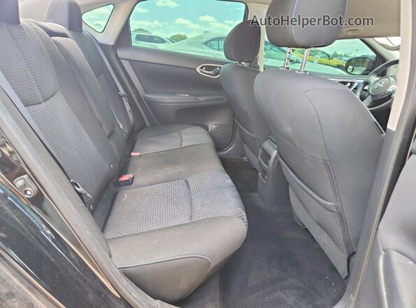 3N1CB7AP8HY235472 2017 NISSAN SENTRA Black უკანა სავარძლების ხედი
