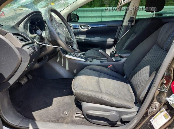 3N1CB7AP8HY235472 2017 NISSAN SENTRA Black წინა სალონის ხედი