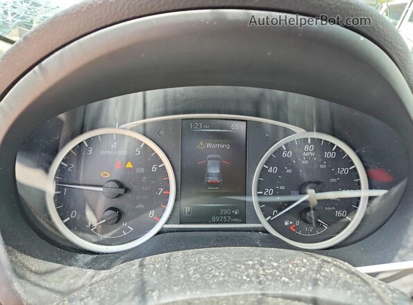 3N1CB7AP8HY235472 2017 NISSAN SENTRA Black ხელსაწყოთა პანელის ხედი