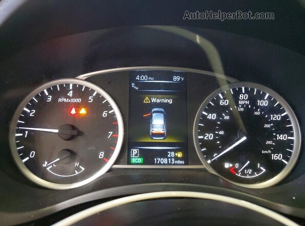 3N1CB7AP8HY361038 2017 NISSAN SENTRA Черный Вид щитка приборов