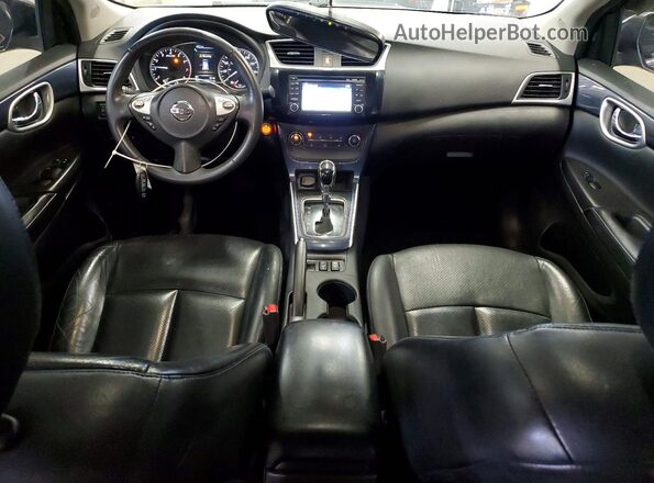 3N1CB7AP8HY361038 2017 NISSAN SENTRA Черный Вид панели приборов