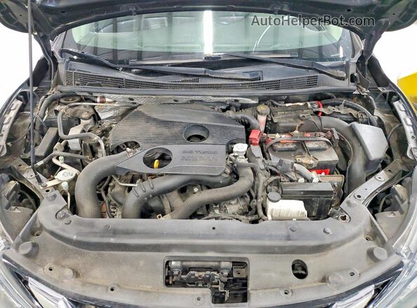 3N1CB7AP8HY361038 2017 NISSAN SENTRA Черный Вид задней части салона