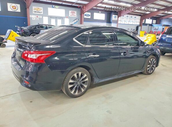 3N1CB7AP8HY361038 2017 NISSAN SENTRA Черный Задняя правая четверть