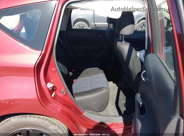 3N1CE2CP0HL363709 2017 NISSAN VERSA NOTE Red Vista de la etiqueta del VIN