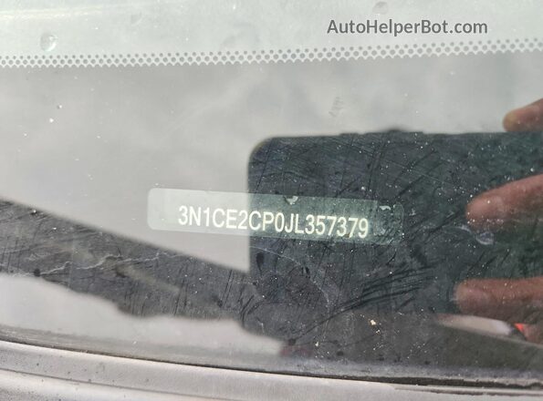 3N1CE2CP0JL357379 2018 NISSAN VERSA White Engine compartment view