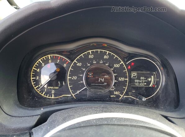 3N1CE2CP1GL355648 2016 NISSAN VERSA Black Widok zestawu wskaźników