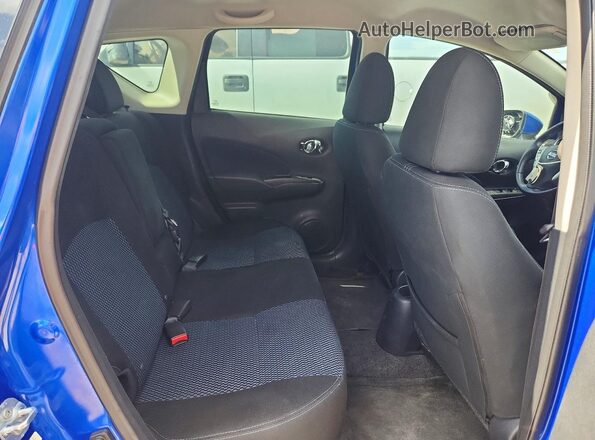 3N1CE2CP1GL371803 2016 NISSAN VERSA Blue Rear seats view