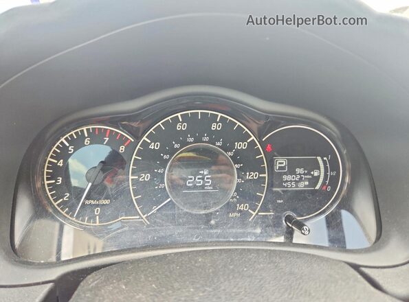 3N1CE2CP1GL371803 2016 NISSAN VERSA Blue Instrument cluster view