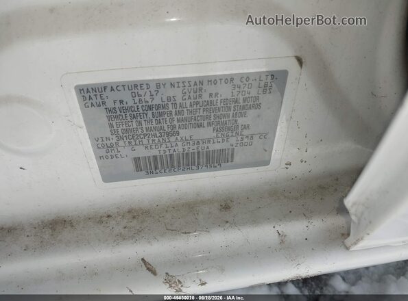3N1CE2CP2HL379569 2017 NISSAN VERSA NOTE Белый Вид подкапотного пространства