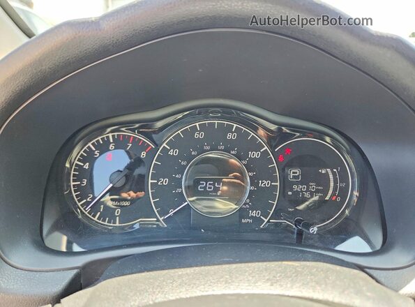 3N1CE2CP2JL368108 2018 NISSAN VERSA Blue Vista del cuadro de instrumentos