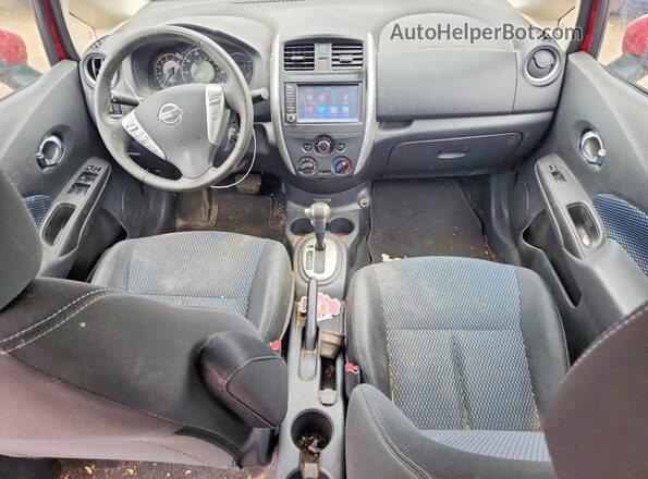 3N1CE2CP2KL355411 2019 NISSAN VERSA Red წინა პანელის ხედი