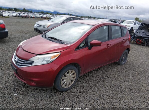 3N1CE2CP4GL370208 2016 NISSAN VERSA NOTE Red Առջևի ձախ երեք քառորդ տեսարան