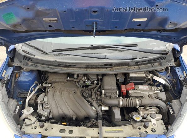 3N1CE2CP4GL386831 2016 NISSAN VERSA Blue Engine compartment view