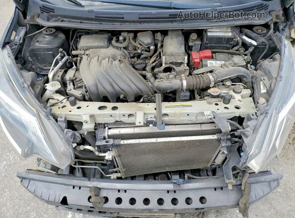 3N1CE2CP4JL352461 2018 NISSAN VERSA Black ძრავის განყოფილების ხედი