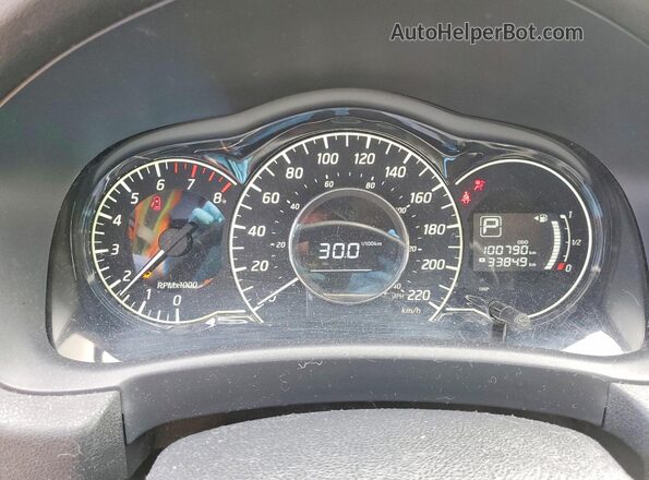 3N1CE2CP5HL370106 2017 NISSAN VERSA Black Սարքավորումների վահանակի տեսք