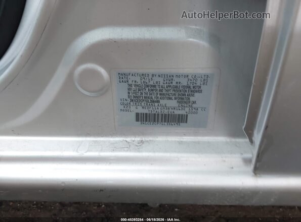 3N1CE2CP7GL356495 2016 NISSAN VERSA NOTE Silver Engine compartment view