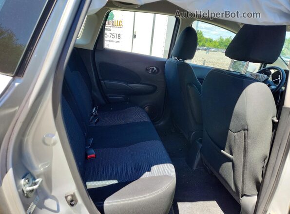 3N1CE2CP9GL407933 2016 NISSAN VERSA Silver Widok tylnych siedzeń