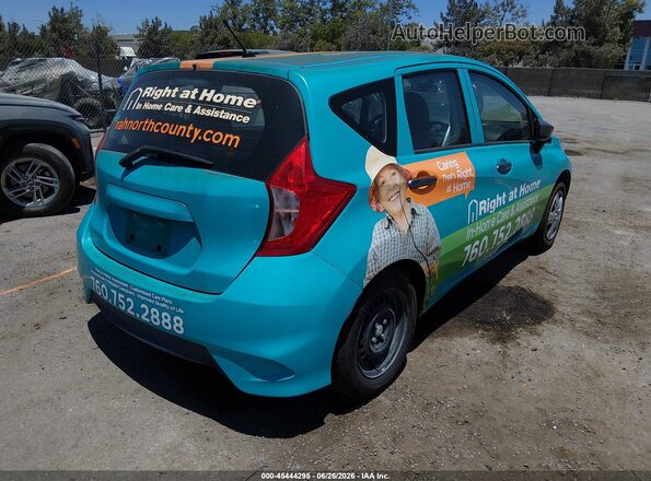 3N1CE2CP9KL357088 2019 NISSAN VERSA NOTE Turquoise Задня права чверть