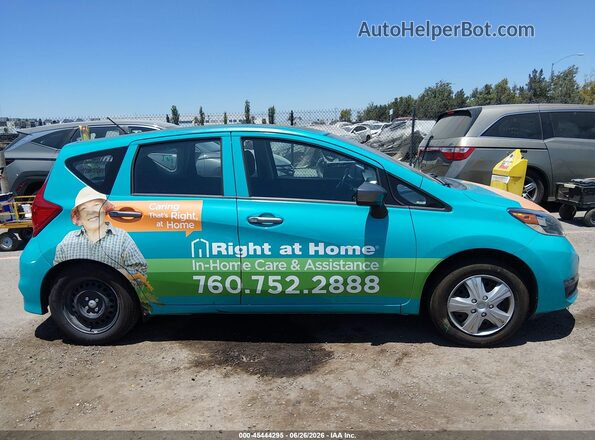 3N1CE2CP9KL357088 2019 NISSAN VERSA NOTE Turquoise Вид задньої частини салону