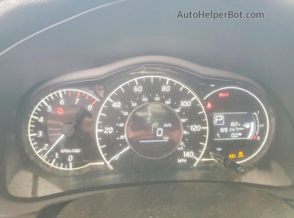 3N1CE2CPXGL368625 2016 NISSAN VERSA Blue Widok zestawu wskaźników